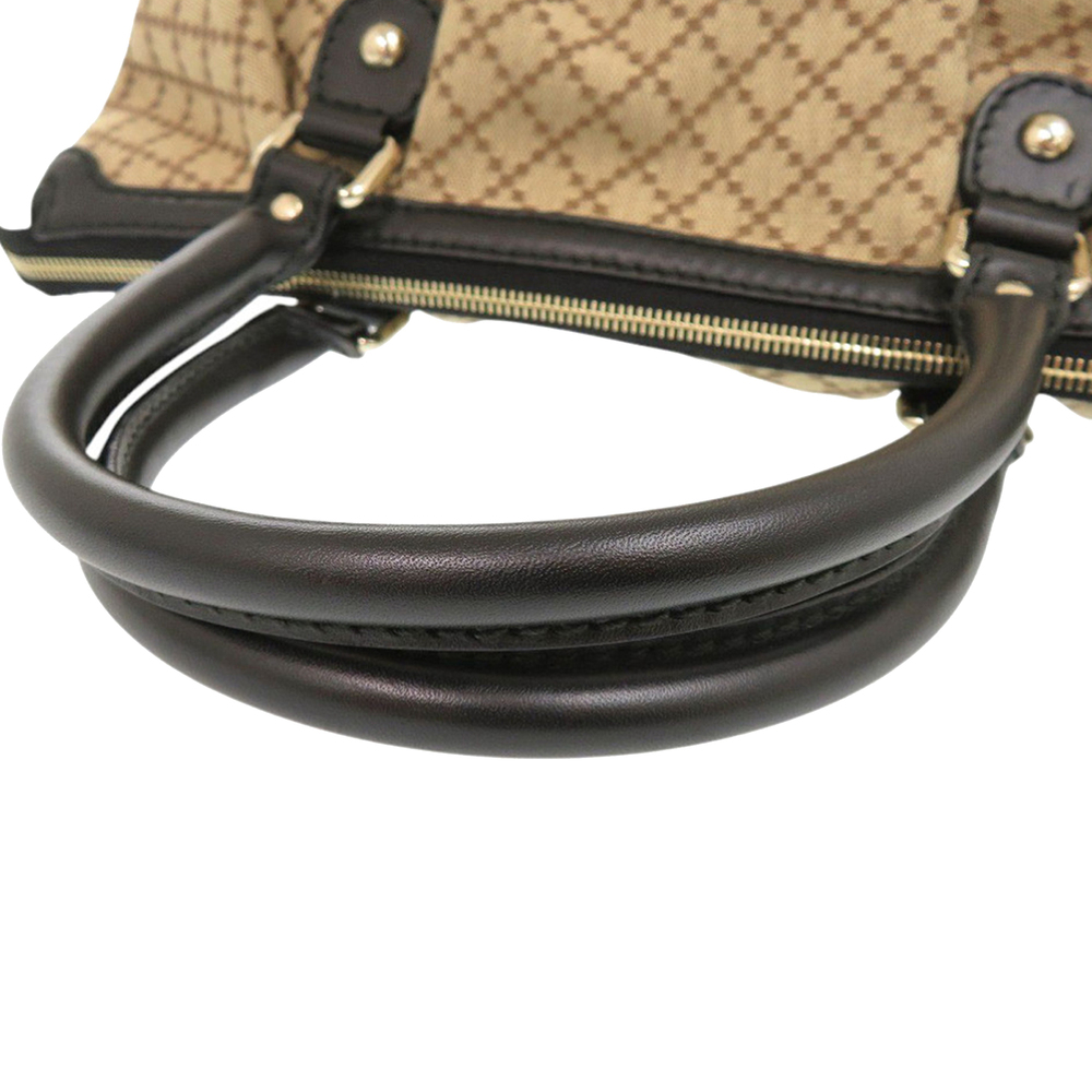 Pre-Loved Gucci Diamante Canvas Sukey Satchel - Picture 12 of 12